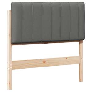 Čalouněné čelo postele s čelo Hnědá a světle šedá 90 cm - obrázek 2