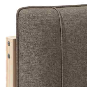 Čalouněné čelo postele Hnědá a taupe 75 cm Masivní borové dřevo - obrázek 9