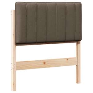 Čalouněné čelo postele Hnědá a taupe 75 cm Masivní borové dřevo - obrázek 2