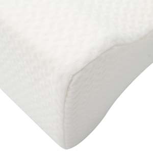 Knee Pillow Bílý Paměťová pěna a polyester 26 x 21,5 x 15 cm - obrázek 7