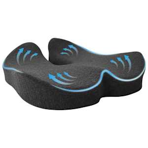 Vzglavnik z blazino Temno siva 50 x 43 x 10 cm Bombaž