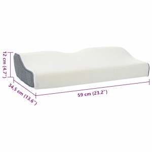 Polštář s polštářem Bílá 60 x 34 x 11 cm Polyester - obrázek 11