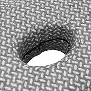 Polštář na krk Šedý 53 x 34,5 x 10,5 cm Paměťová pěna - obrázek 8