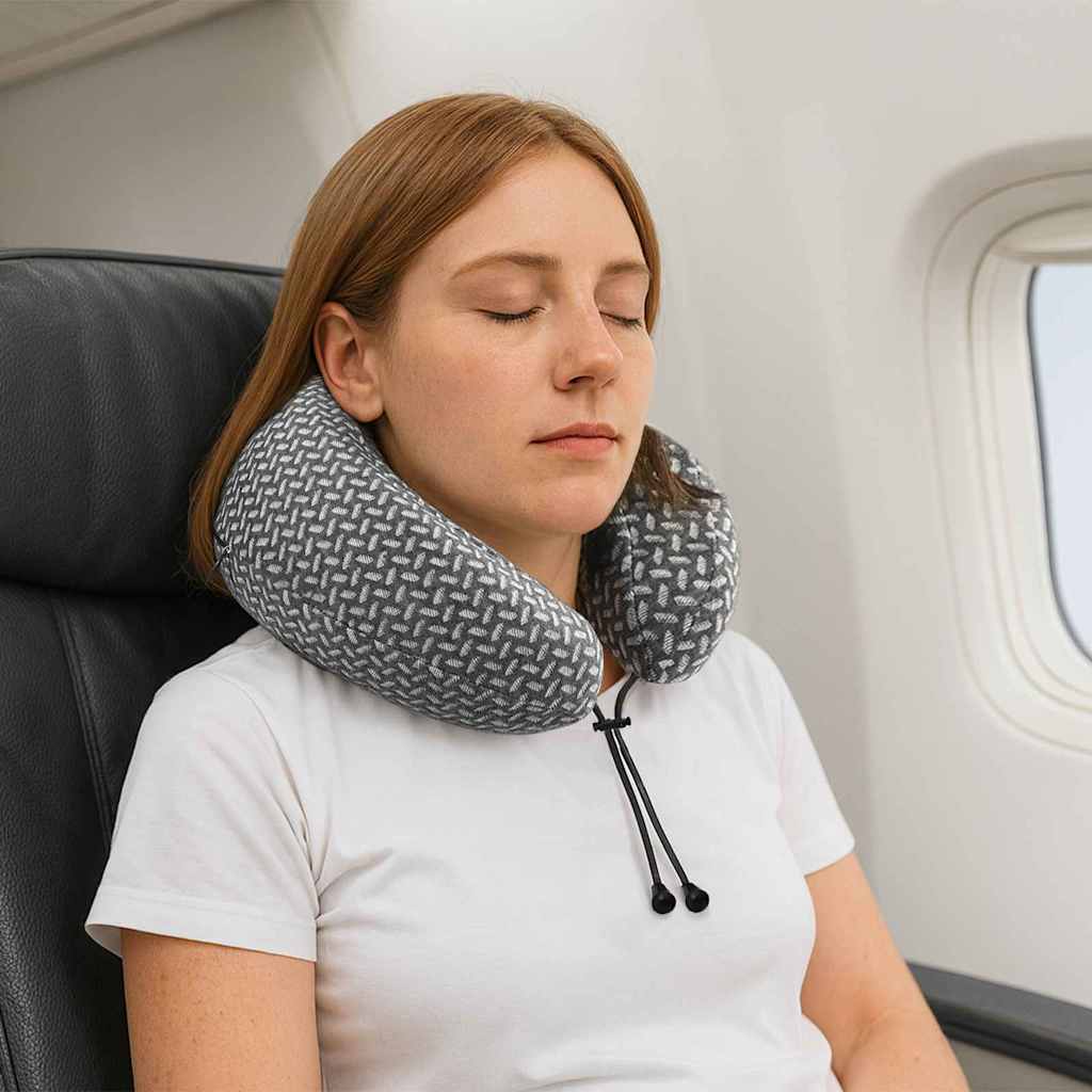 Lenjerii de pat - Pernă cu pernă Ajustabil Gri 30 x 28 x 14 cm Poliester