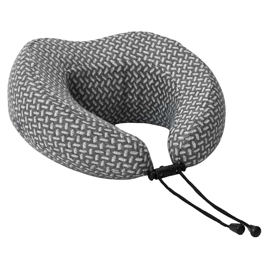 vidaXL Hoofdkussen met kussen Grijs 30 x 28 x 14 cm Polyester