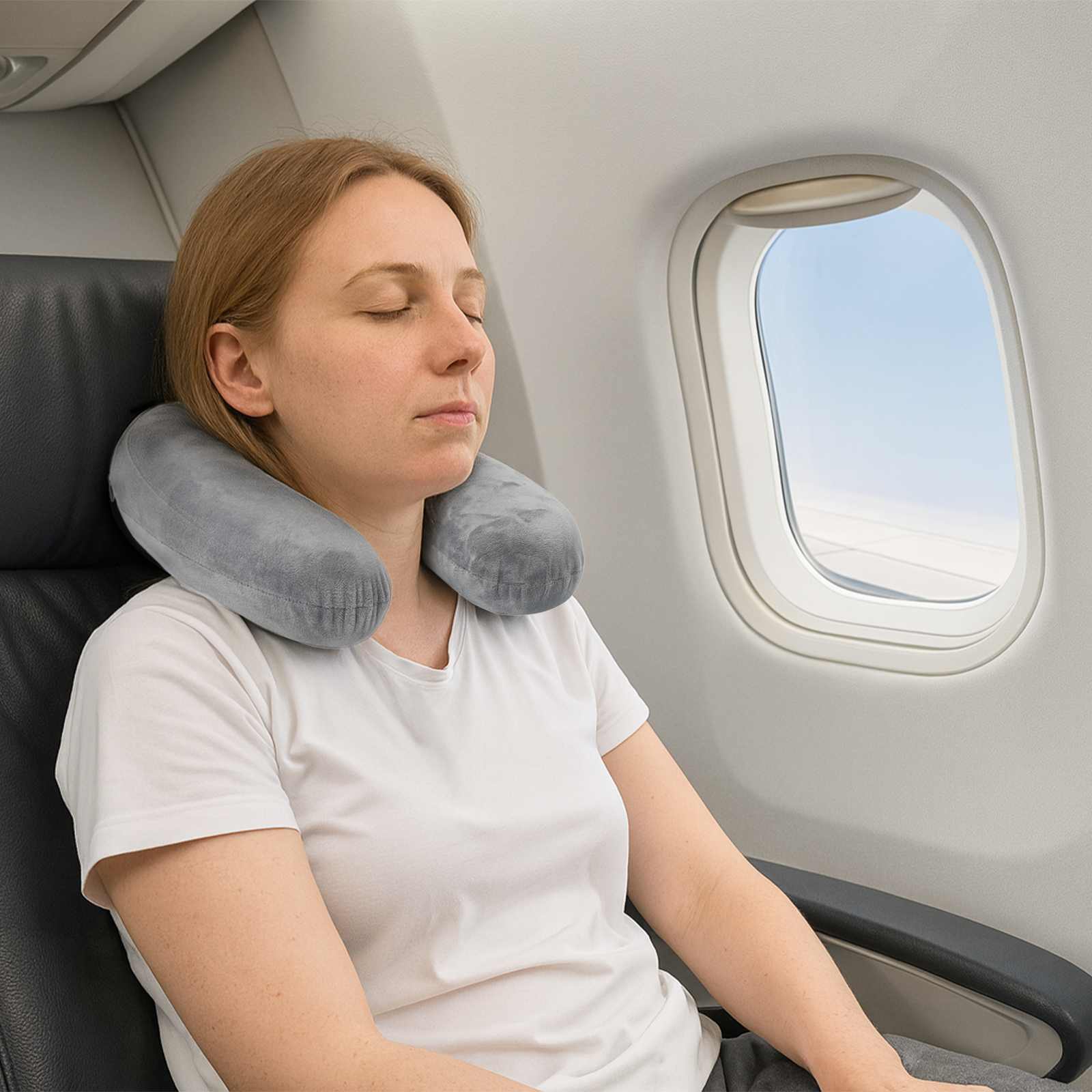 Lenjerii de pat - Pernă cu pernă Gri 27 x 27 x 8,5 cm Catifea