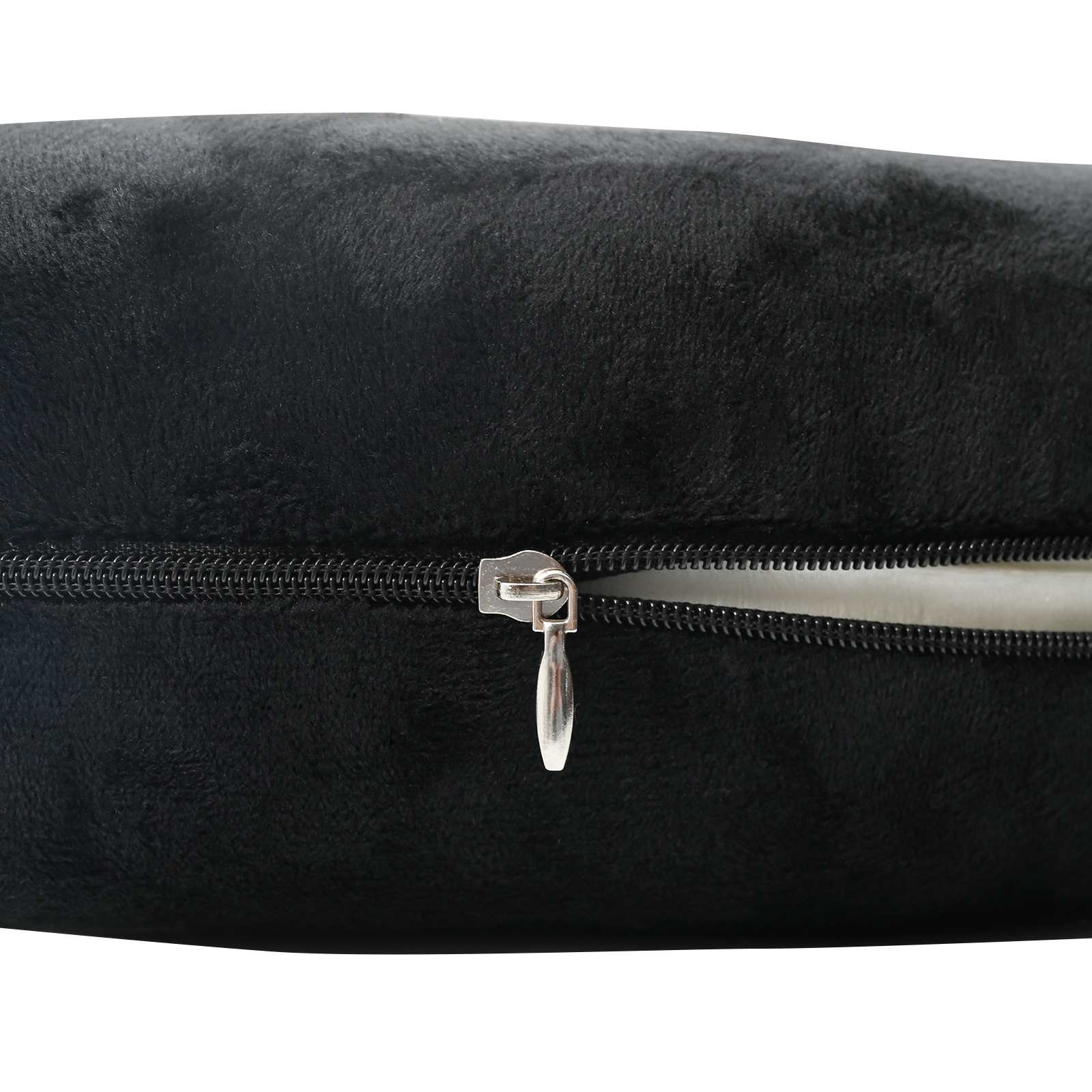 Pernă cu pernă Negru 27 x 27 x 8 cm Catifea [8]