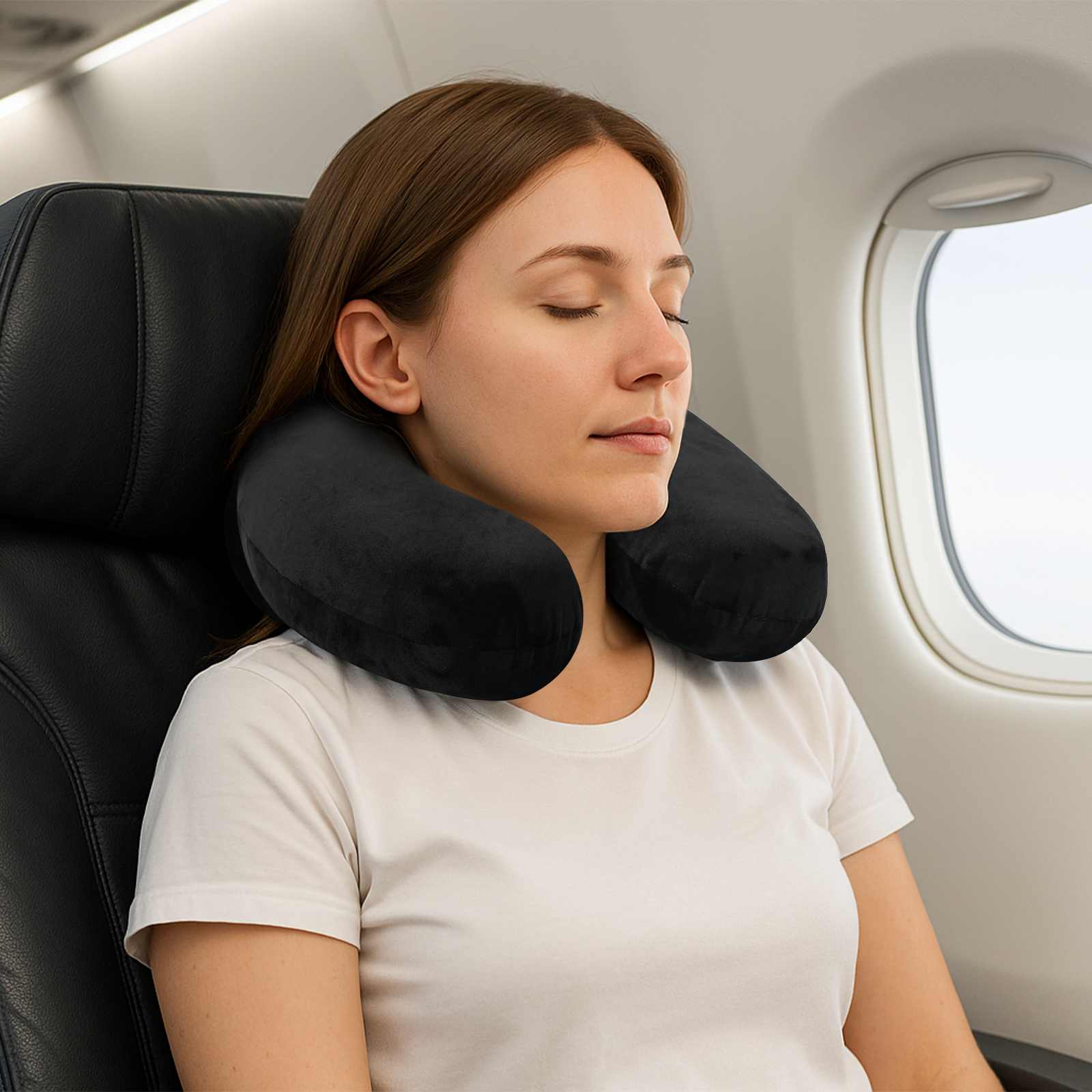 Lenjerii de pat - Pernă cu pernă Negru 27 x 27 x 8 cm Catifea