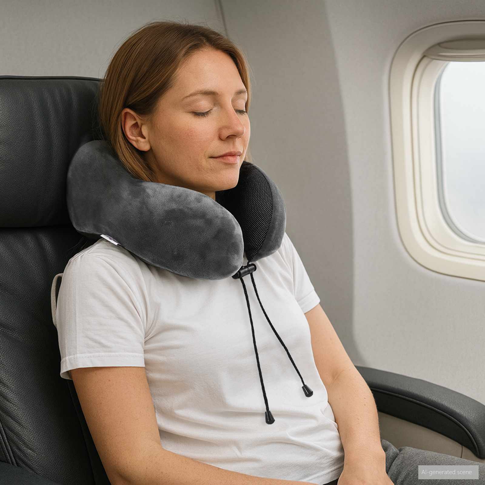 vidaXL Kopfkissen mit Kissen Verstellbar Grau 28 x 25 x 14 cm Samt