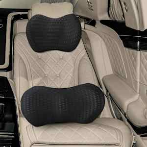 Komplet blazin Enobarvna 2 pcs Črna Spominska pena