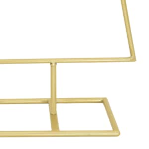 Kovový vánoční stromeček Zlatá 90 cm Práškově lakovaná ocel - obrázek 8