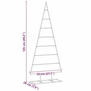Kovový vánoční stromeček Zlatá 125 cm Práškově lakovaná ocel - obrázek 9
