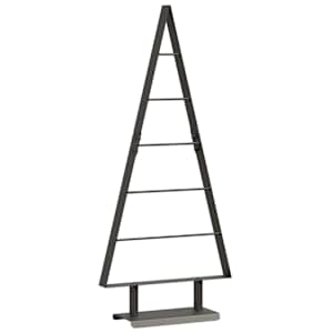 Kovový vánoční stromeček s stojanem Černá 90 cm Ocel - obrázek 2