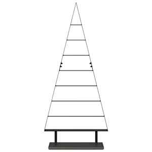Kovový vánoční stromeček s stojanem Černá 125,5 cm Ocel - obrázek 5