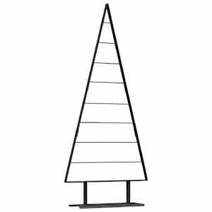 Kovový vánoční stromeček s stojanem Černá 180 cm Ocel - obrázek 2