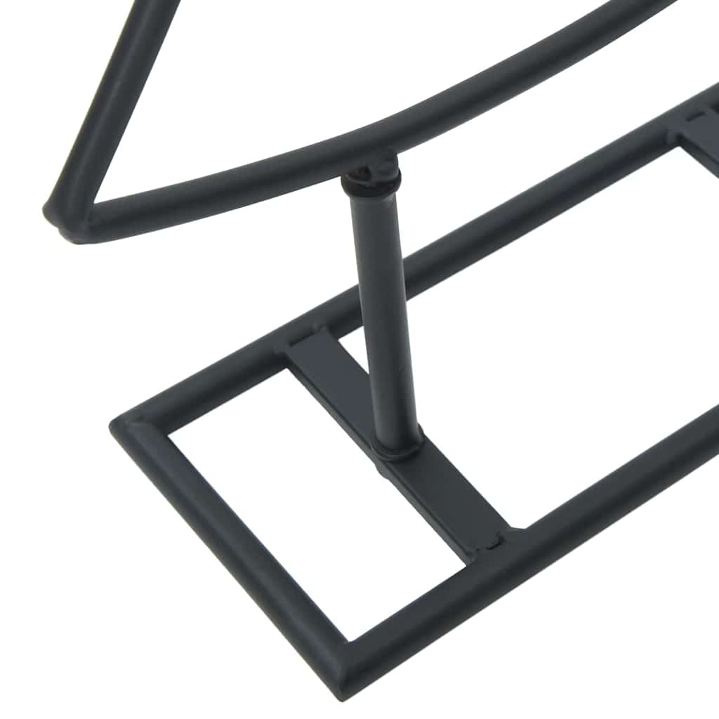 Arbre de Noël en métal avec support Noir 150 cm Acier – Image 8