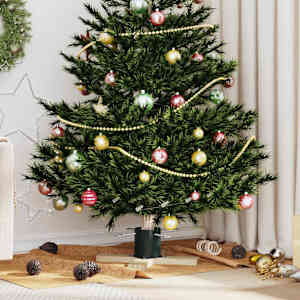 Stojalo za božično drevo 1.73 Zelena 50 x 50 x 16 cm