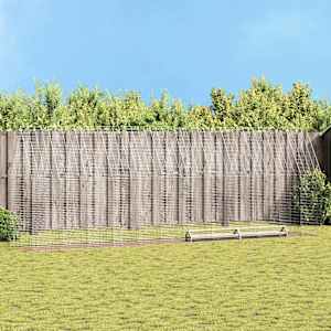 Kletka za piščance 2 pcs srebrna 600 x 100 x 210 cm