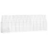 vidaXL Kanakpuur 2 tk H&otilde;bedane 600 x 100 x 210 cm Tsingitud teras