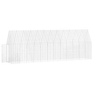Klec na kuřata 2 pcs Stříbrná 600 x 100 x 210 cm - obrázek 6