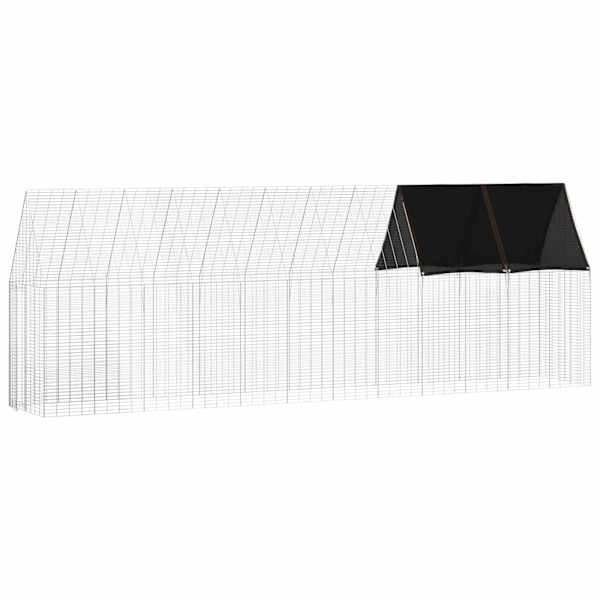 vidaXL Kanakpuur 2 tk H&otilde;bedane 600 x 100 x 210 cm Tsingitud teras