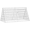 vidaXL Kanakpuur H&otilde;bedane 110 x 55 x 55 cm Tsingitud teras