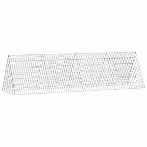 vidaXL Kanakpuur H&otilde;bedane 215 x 55 x 55 cm Tsingitud teras
