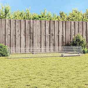 Kletka za piščance srebrna 430 x 55 x 55 cm Cinkana jeklena