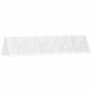 Klec na kuřata Stříbrná 430 x 100 x 85 cm Pozinkovaná ocel - obrázek 2