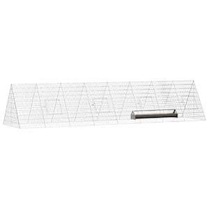 Klec na kuřata Stříbrná 430 x 100 x 85 cm Pozinkovaná ocel - obrázek 3
