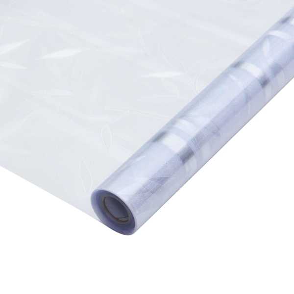 vidaXL Staatiline aknakile Bambuse Muster 45 x 500 cm PVC