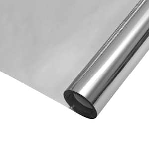 Statická reflexní sluneční fólie na okna Stříbrná 60 x 2000 cm - obrázek 2
