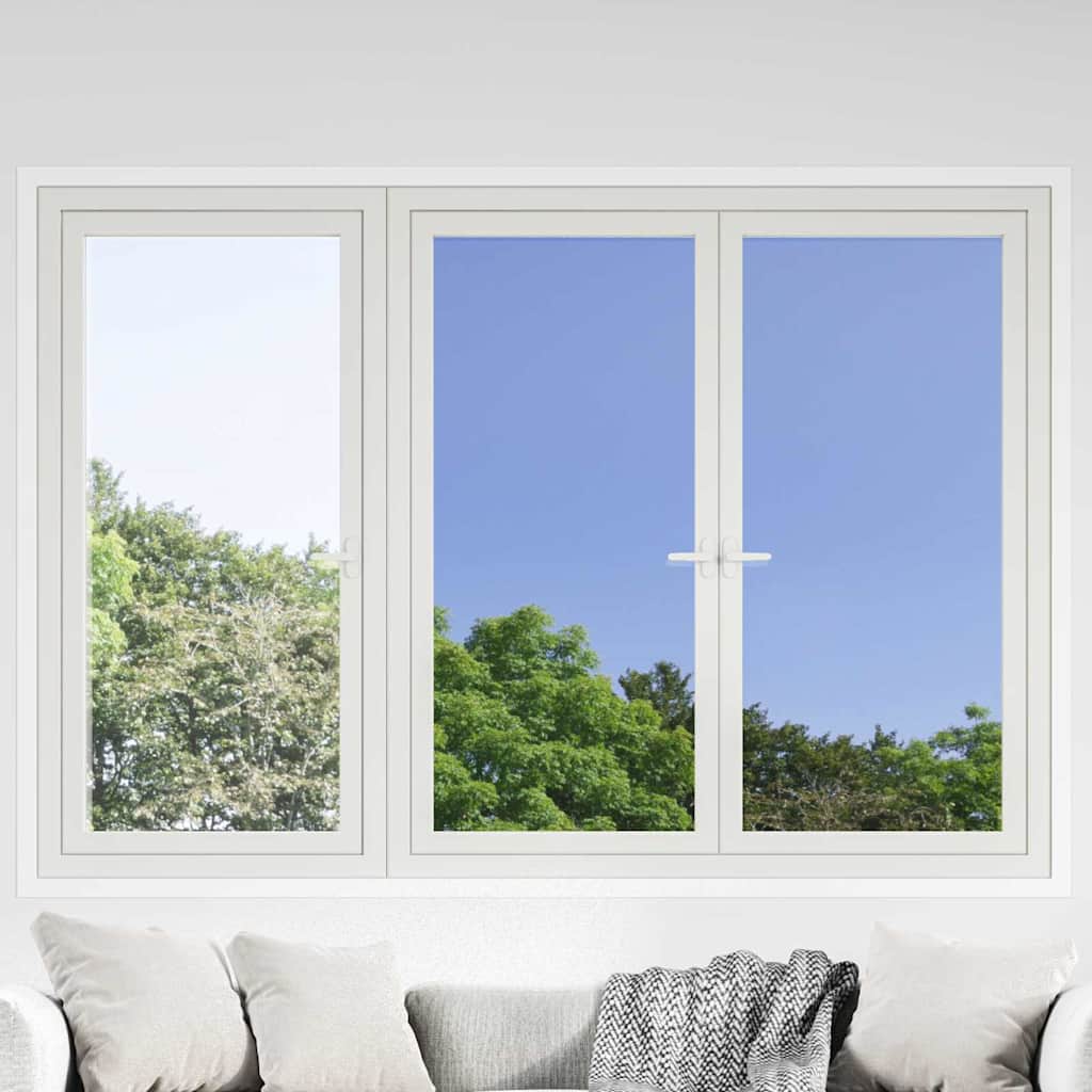 vidaXL Folie solară Argintiu 90 x 500 cm PVC