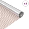 vidaXL Iseliimuv peegelfilm 60 x 150 cm 2 tk H&otilde;bedane PET