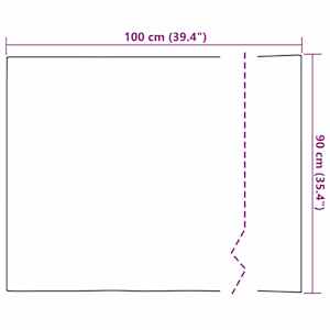 Samo-adhesivní zrcadlová fólie 90 x 100 cm 2 pcs Stříbrná PET - obrázek 9