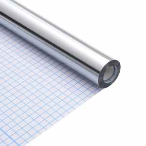 Nalepka za pohištvo srebrna 90 x 500 cm Plastika