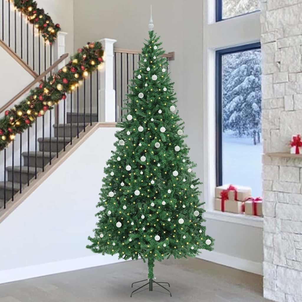 Sapin de Noël artificiel Vert 300 cm PVC, Métal et Plastique