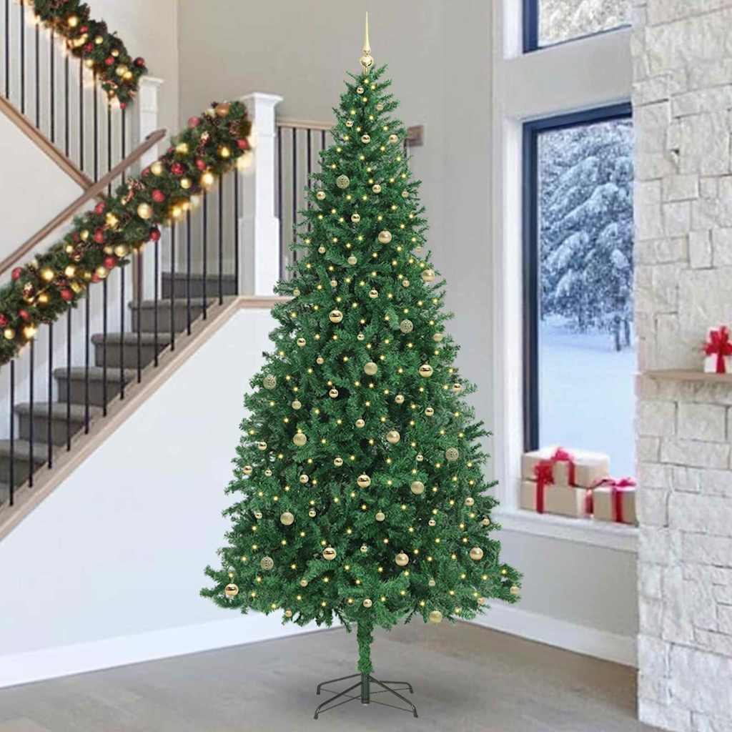 Sapin de Noël artificiel Vert 300 cm PVC, Métal et Plastique