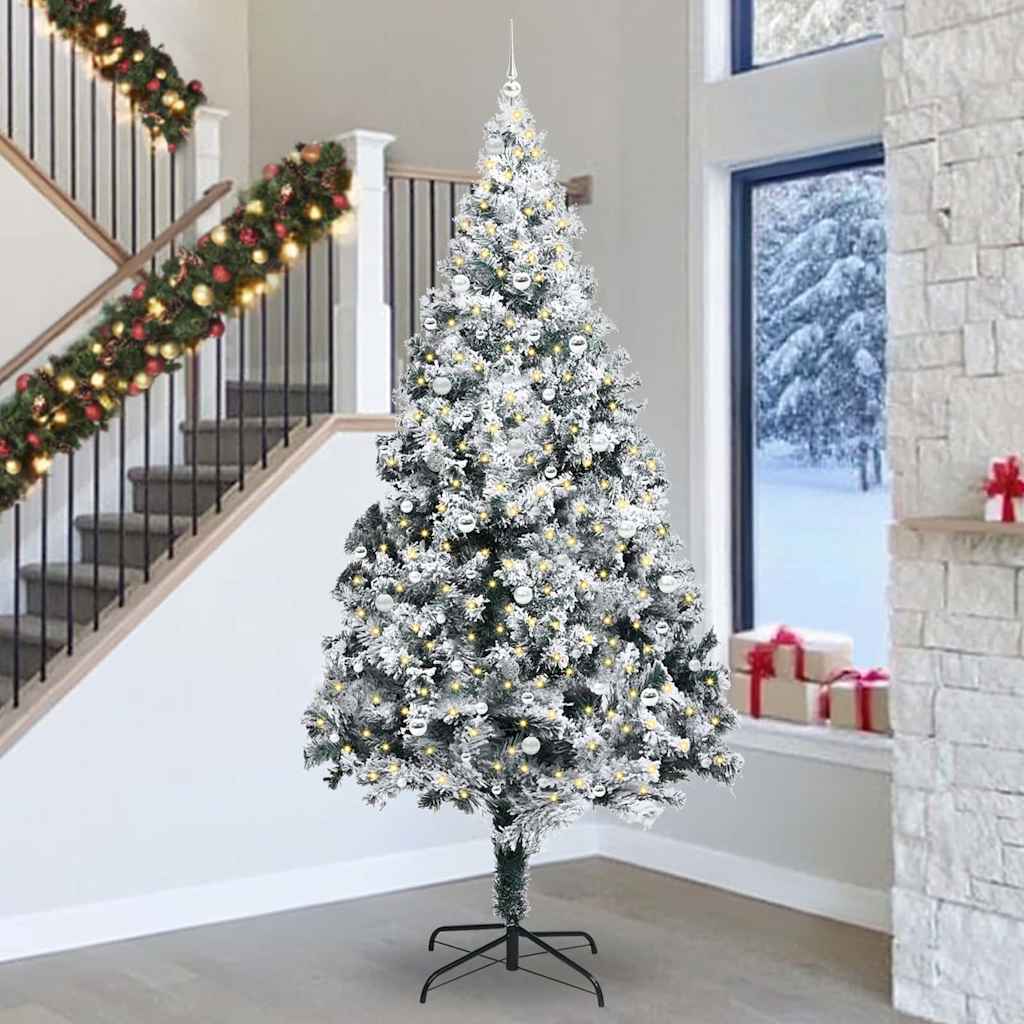 Sapin de Noël Blanc 300 cm PVC