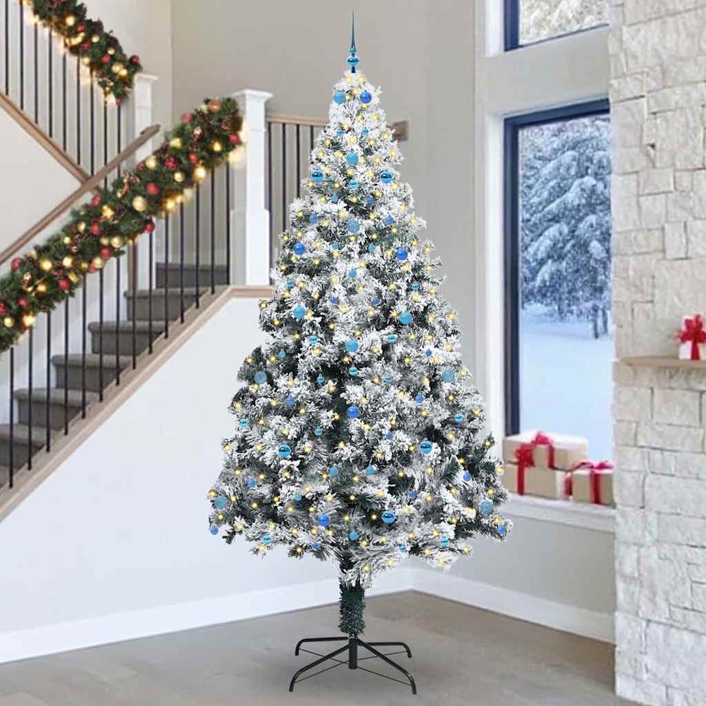 Sapin de Noël Blanc 300 cm PVC
