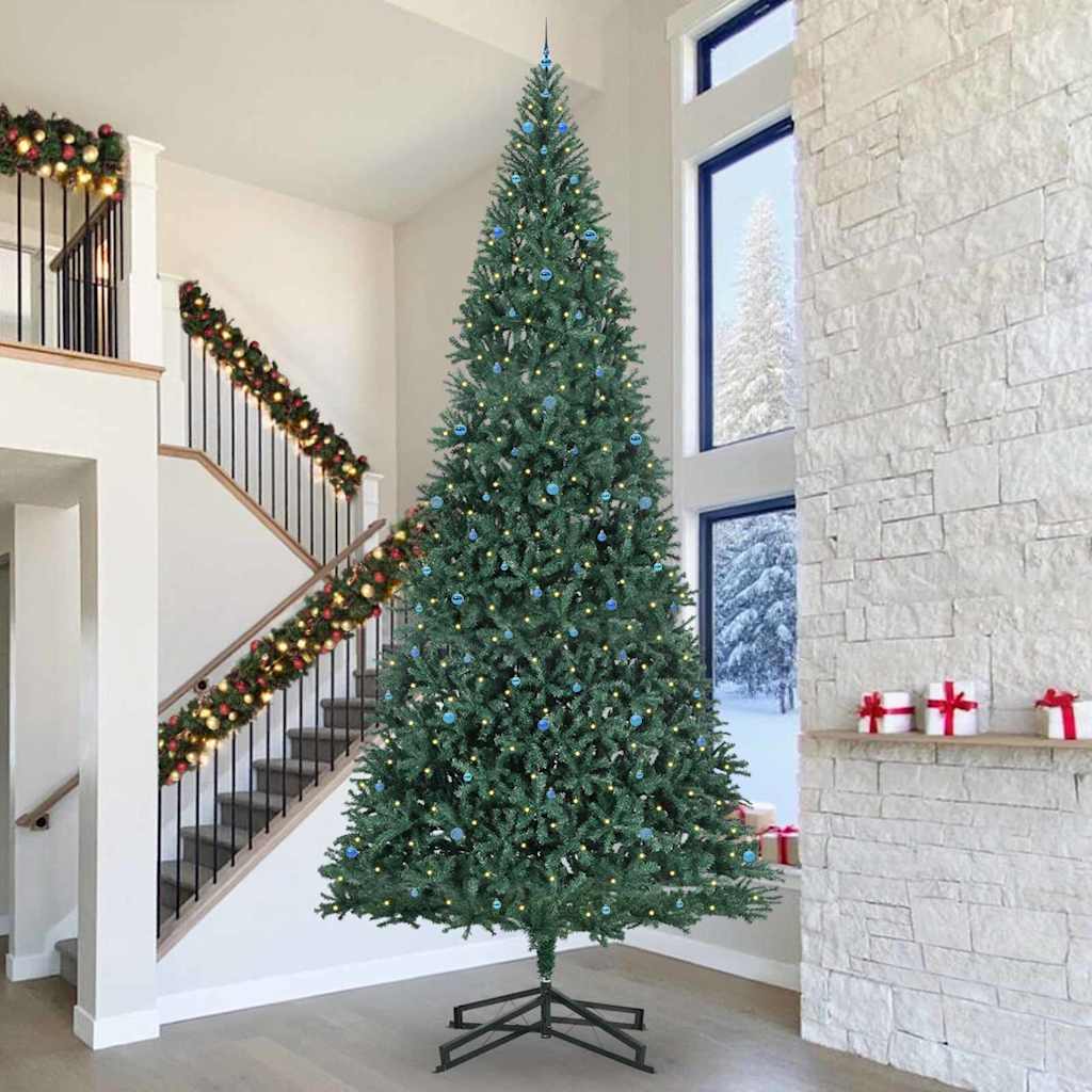 Arbre de Noël artificiel pré-éclairé avec ensemble de boules