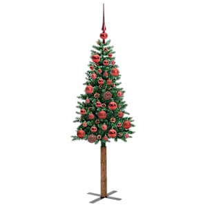 Úzký vánoční stromeček s 150 LED diodami Zelená 150 cm - obrázek 4