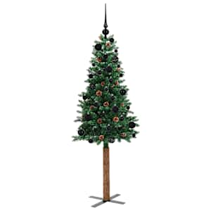 Úzký vánoční stromeček s 150 LED diodami Zelená 150 cm - obrázek 4