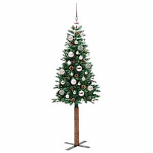 Úzký vánoční stromeček s 150 LED diodami Zelená 150 cm - obrázek 3