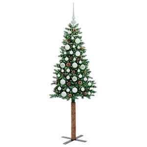 Úzký vánoční stromeček s 150 LED diodami Zelená 150 cm - obrázek 3