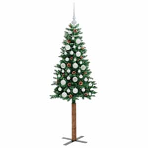 Úzký vánoční stromeček s 150 LED diodami Zelená 150 cm - obrázek 4