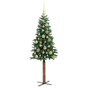 Úzký vánoční stromeček s 150 LED diodami Zelená 150 cm - obrázek 4