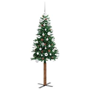 Úzký vánoční stromeček s 150 LED diodami Zelená 150 cm - obrázek 4