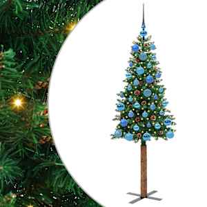 Úzký vánoční stromeček s 150 LED diodami Zelená 150 cm - obrázek 2