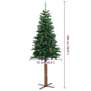 Úzký vánoční stromeček Zelená 180 cm - obrázek 14